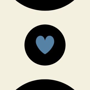 Blue Modern Ezenessence Heart Bookmark*!*